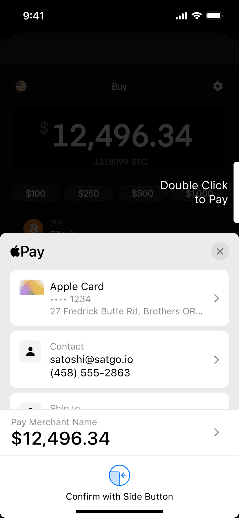 SatGo Mobile Bitcoin Experience